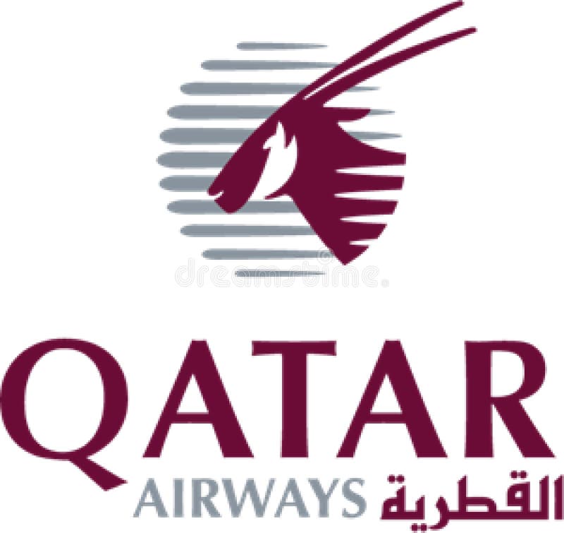 Qatar Airways Logo on White Background Editorial Stock Photo ...