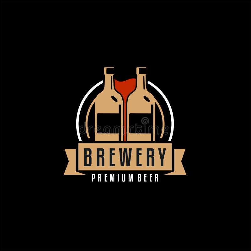 Logo Craft Beer Company Badge, Sign or Label. Vector Illustration Stock Vector Illustration of