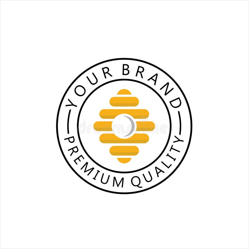 Dripping Honey Logo Design Template. Logo Design Nature