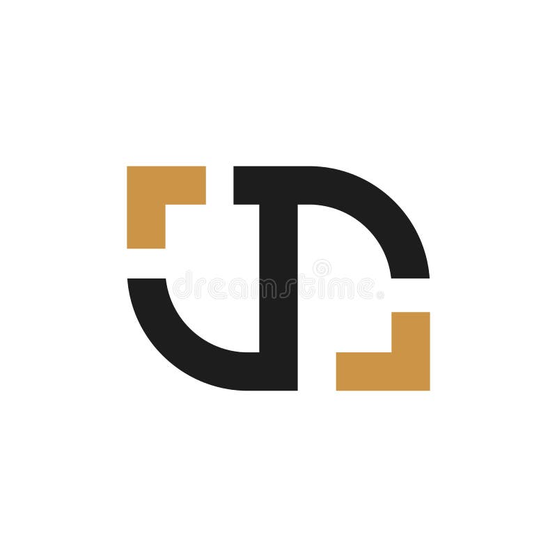 Creative abstract letter rj logo design. Linked letter jr logo design. stock illustration