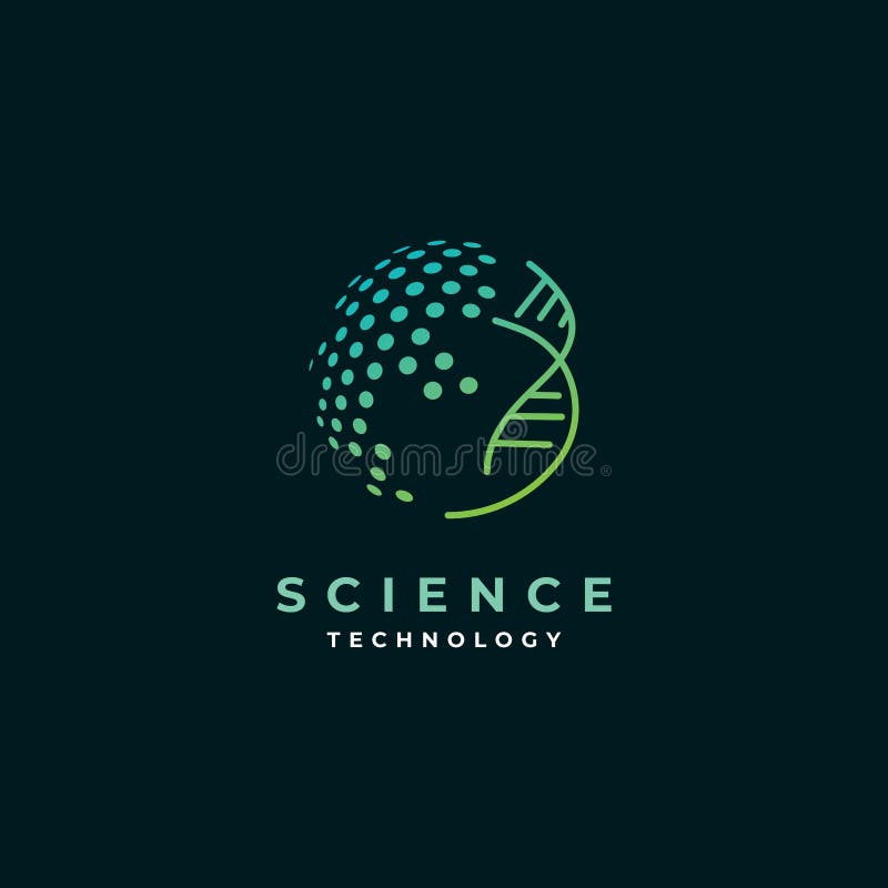 Science logo design symbol vector template stock illustration