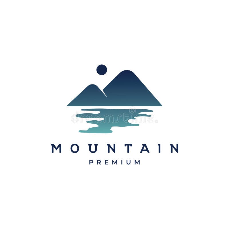 Mountain logo design illustration vector template