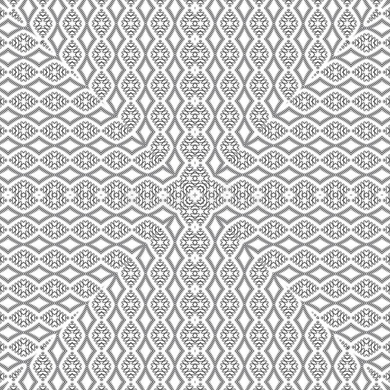 Radial Geometry Stitching Damask Embroidery Geometric Vector Seamless ...