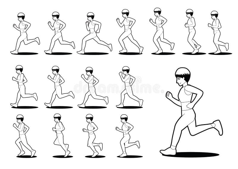 Athlete Man Running Animation Cartoon Vector Illustration Stock Vector - Illustration of jogger, sequence: 154614158 Athlete Man Running Animation Cartoon Vector Illustration Stock Vector - Illustration of jogger, sequence: 154614158