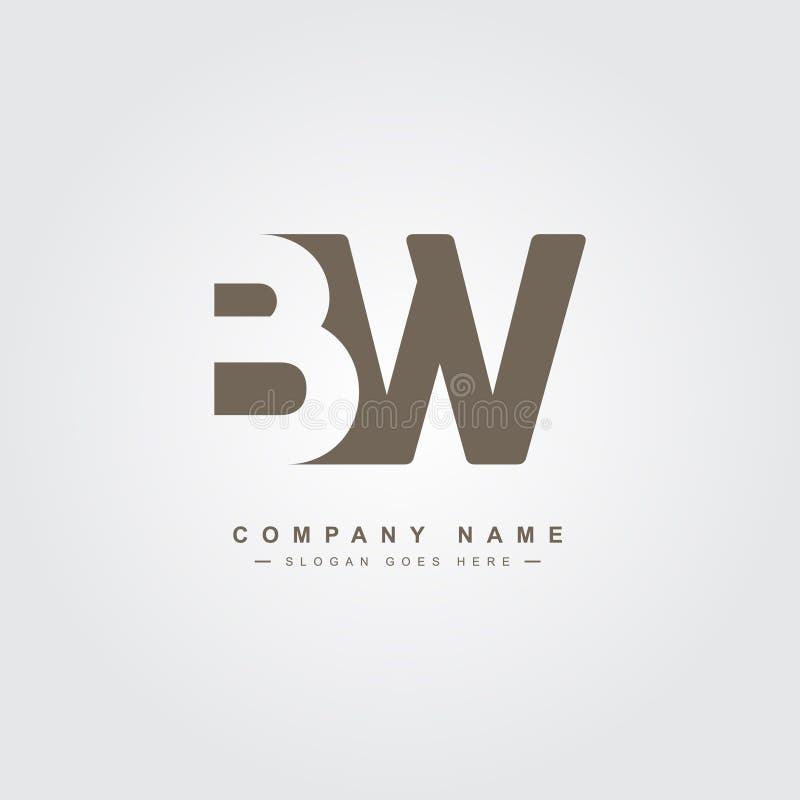 Initial Bw Letter Logo With Creative Modern Business Typography Vector  Template Creative Abstract Letter Bw Logo Design Stock Illustration -  Download Image Now - iStock