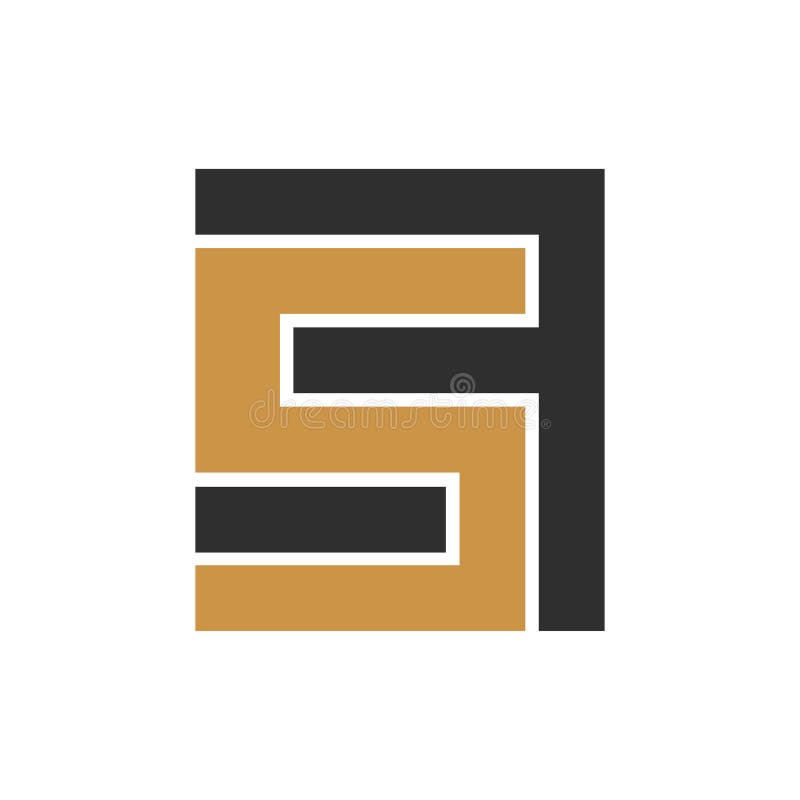 Initial sf letter logo vector template design. Linked letter fs logo design. Simple sf vector template. vector illustration