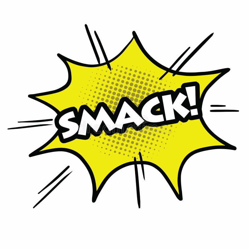 Comic Speech Bubble Pop Art Hand Drawn Smack Emotion Vector