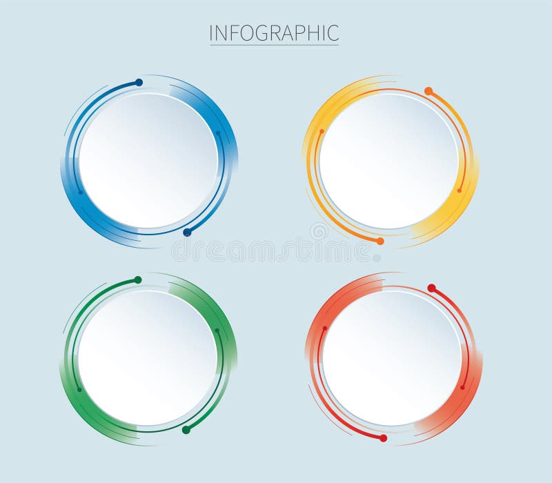 Infographics design vector with 4 options, steps or processes eps10