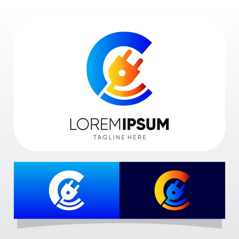 C Electric Logo Stock Illustrations 501 C Electric Logo Stock