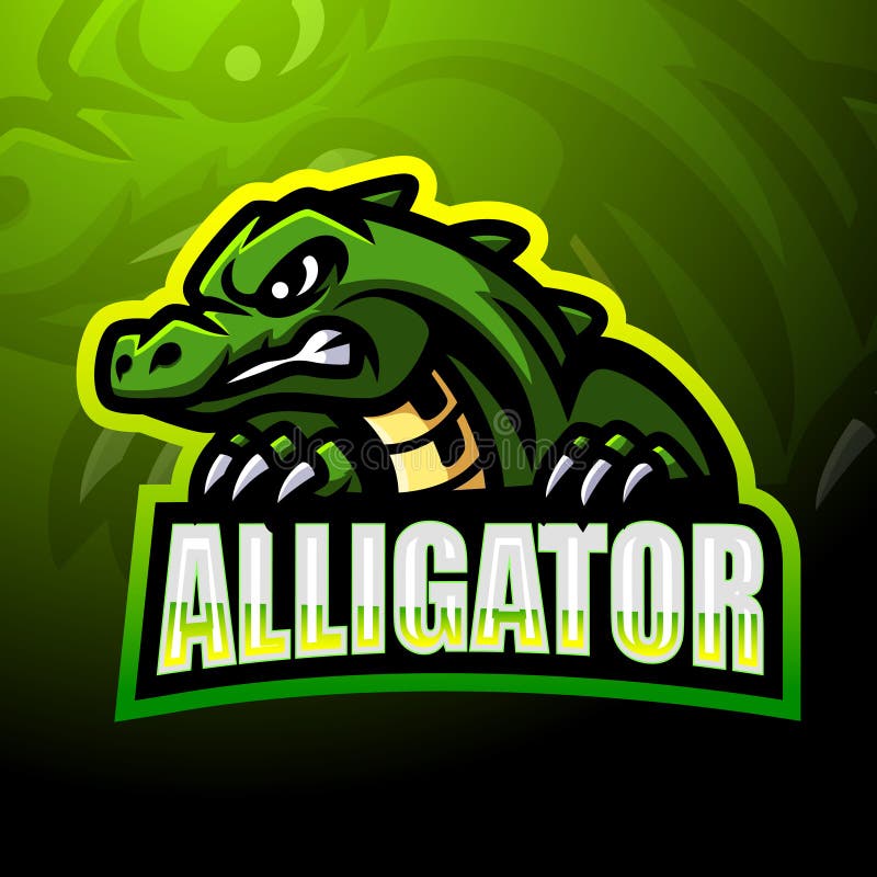 Alligator Mascot Logo stock vector. Illustration of crocodiles 10680786