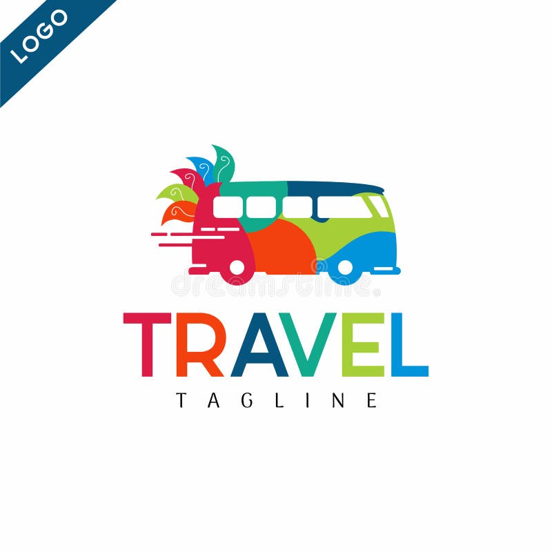 Colorful, unique and quirky colored vans logo stock illustration