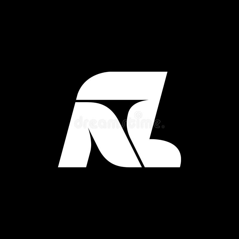 NZ letters logo design â€“ Abstract vector monogram emblem. royalty free illustration