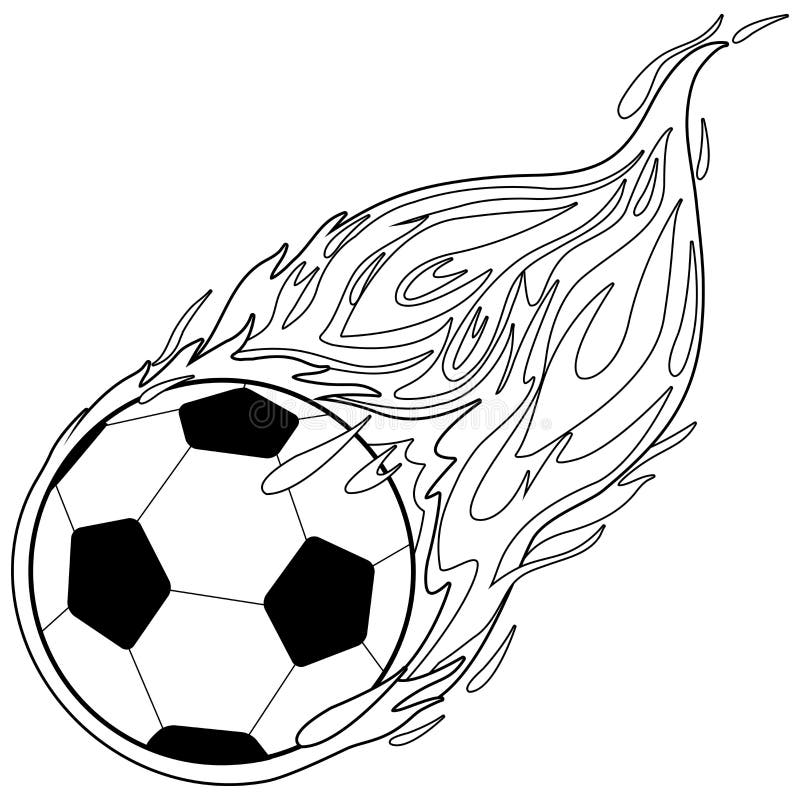 Fire Soccer Ball Coloring Pages Feel Free To Print And Color From The