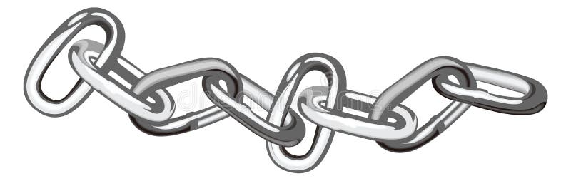 Картинка цепь для детей на белом фоне