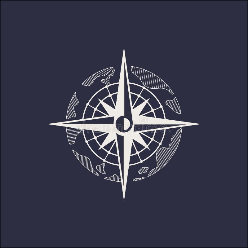 Black compass logo stock vector. Illustration of cruise 225921192