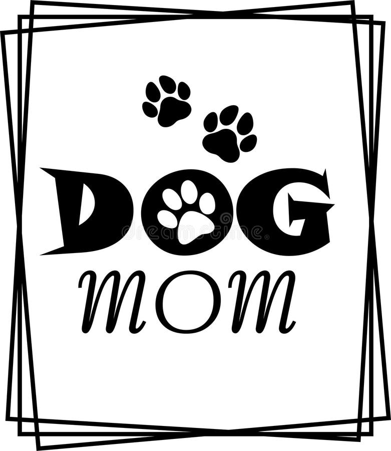 Craft Supplies & Tools Silhouette Mom Mother Pets Dogs SVG Dog Mom