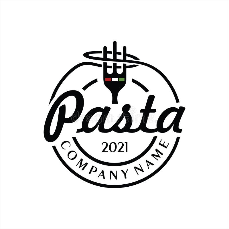 Pasta Logo Design Template Vector. Stock Vector Illustration of