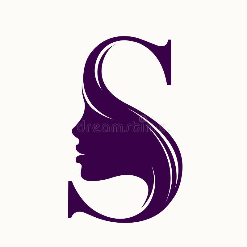 Beauty, Hair Salon Logo. Woman Portrait and Decorative Typography. Letter S. Stock Vector - Illustration of female, beauty: 228483527 Beauty, Hair Salon Logo. Woman Portrait and Decorative Typography. Letter S. Stock Vector - Illustration of female, beauty: 228483527