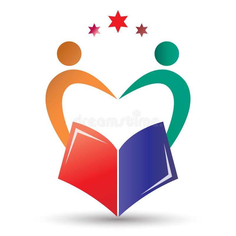 Children success education book library school collage logo icon vector vector illustration