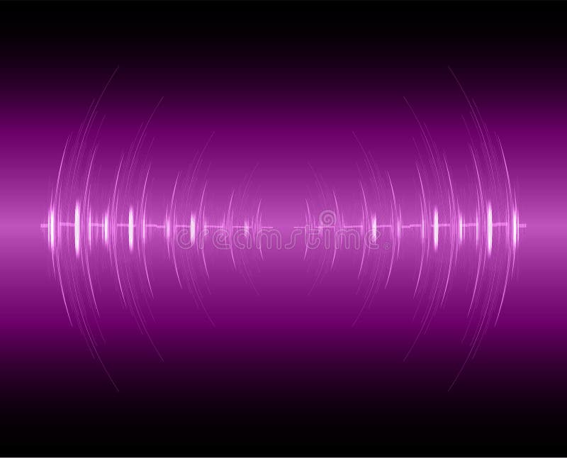 Sound Waves Oscillating Dark Light Music Radio Equalizer Voice Vector