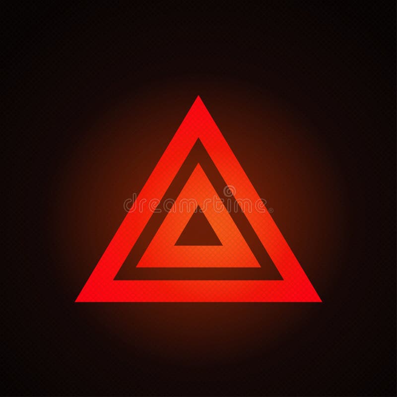 Hazard warning light stock vector. Illustration of background 232297779