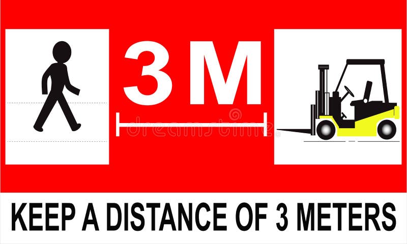 Forklift Safety keep A Distance Of 3 Meters Sign Vector Stock Vector forklift-safety-keep-a-distance-of-3-meters-sign-vector-stock-vector