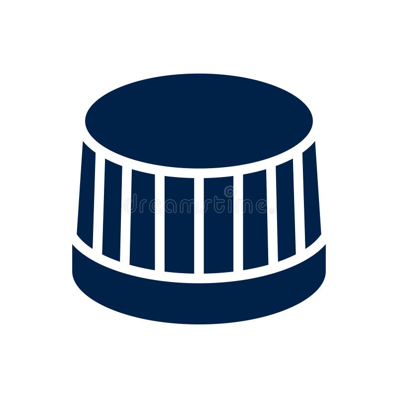 Bottle Cap Icon Logo Vector Design Illustration, Isolated on White