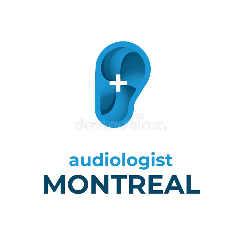 Audiologist Montreal Logo Design Stock Vector Illustration of lobe