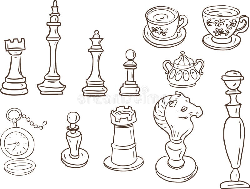 Gender chess drawing | Art Print