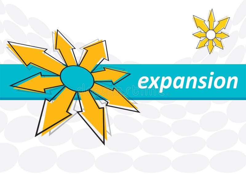 Expansion stock vector. Illustration of power, arrow, abstract - 9350212