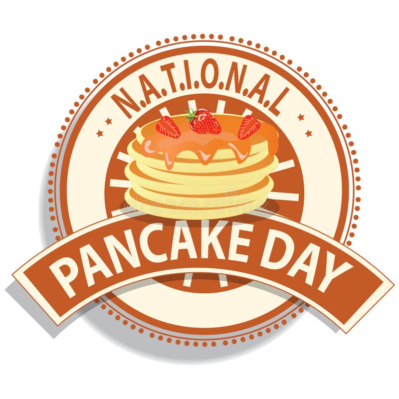 National Pancake Day Celebration Vector Illustration. Stock Vector