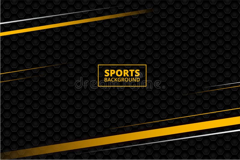 Sport Background with Abstract Shapes. Dark Sport Background with