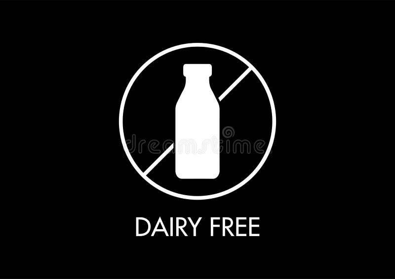 Dairy free icon. stock vector. Illustration of dairy 241567089