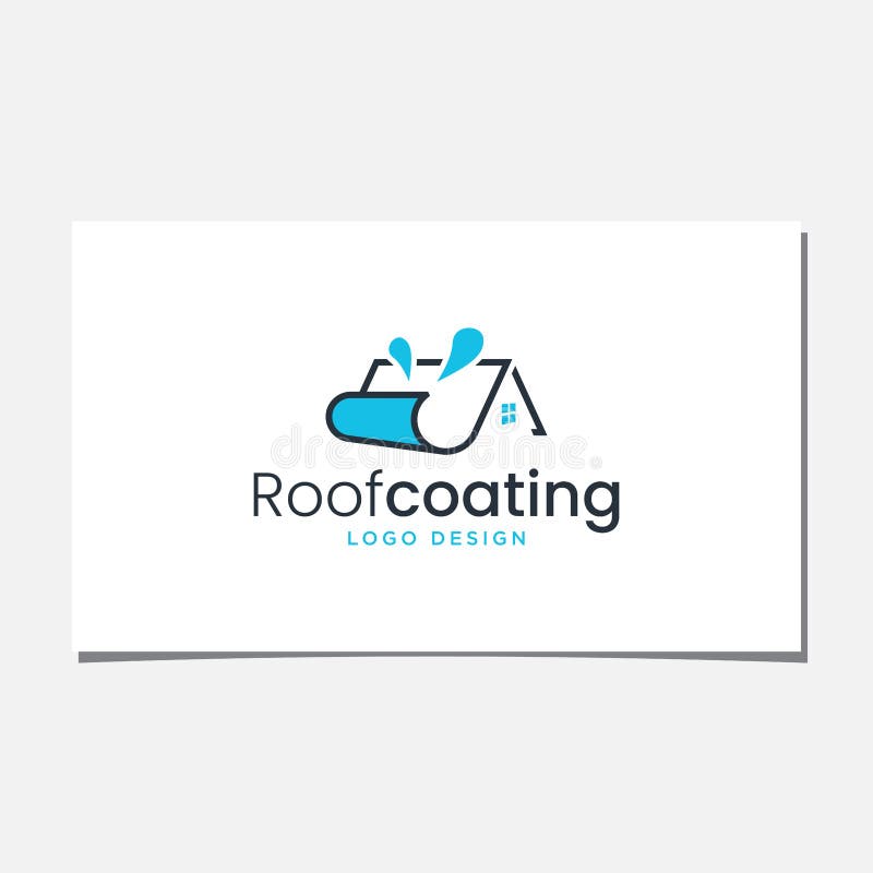 ROOF COATING LOGO stock vector. Illustration of editable 243162595