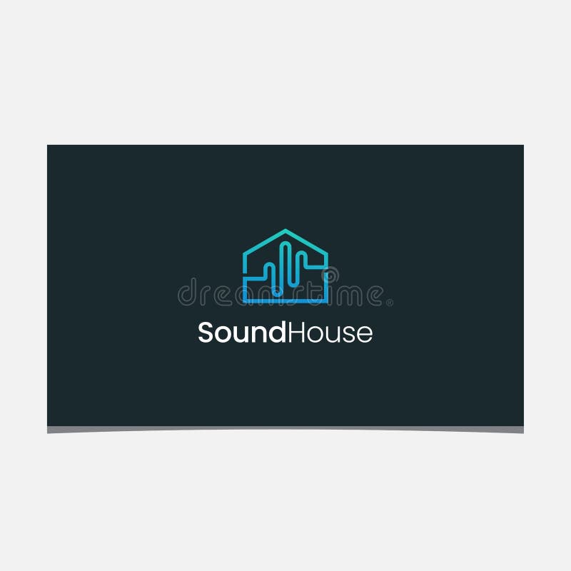 SOUND HOUSE LOGO stock vector. Illustration of house 243348364