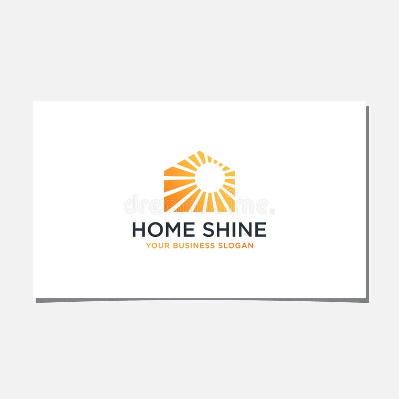 HOME SHINE LOGO royalty free illustration