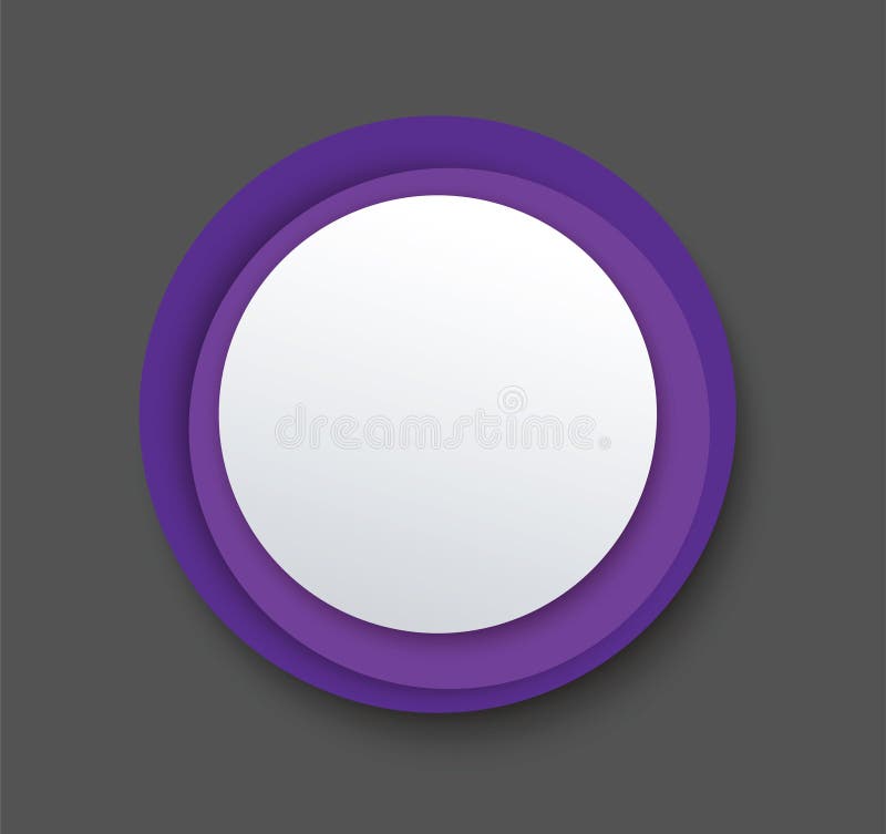 Purple circles background template vector stock illustration