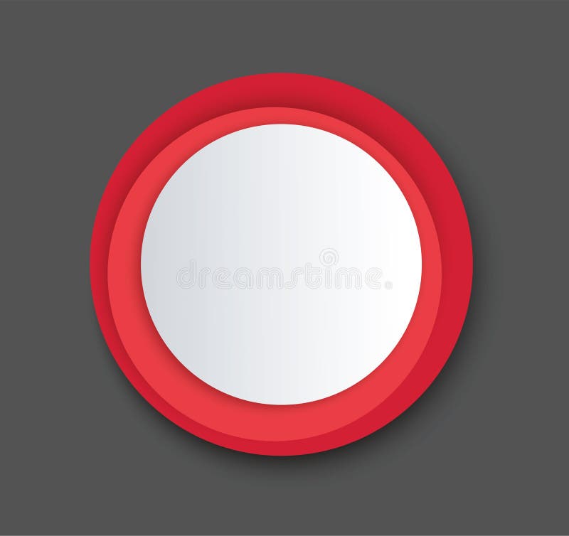 Red circles background template vector vector illustration