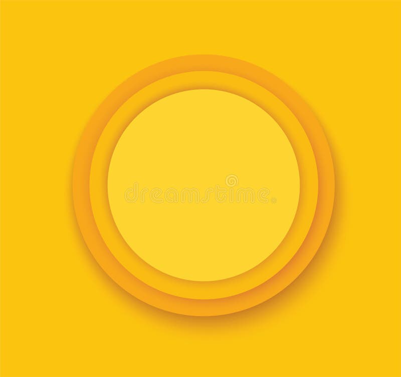 Yellow circles background template vector royalty free illustration