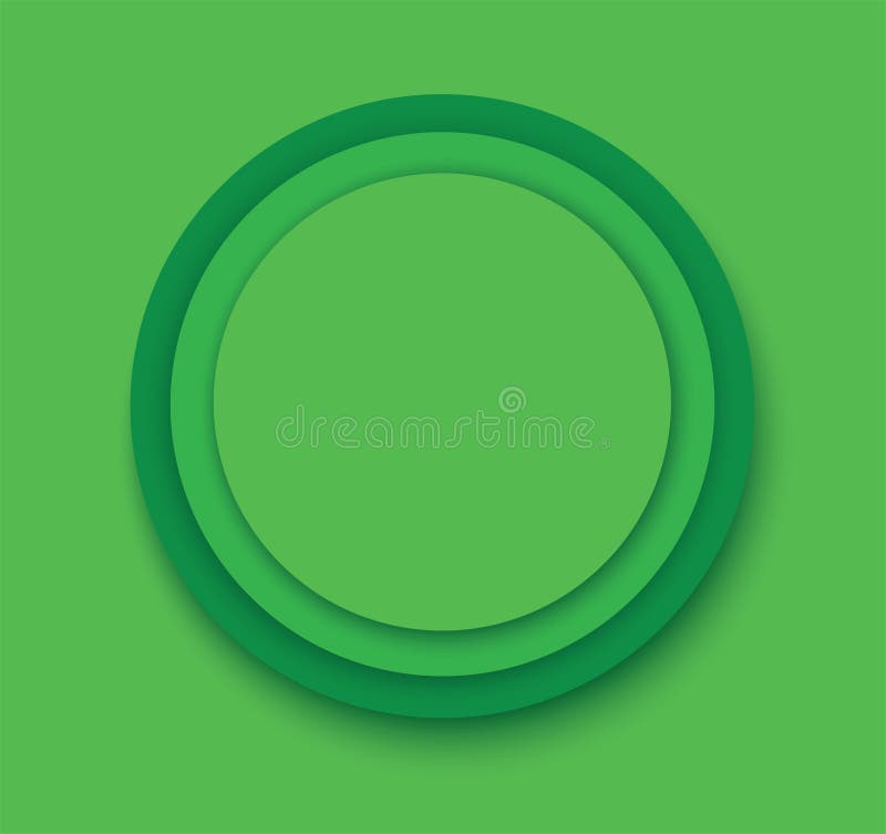 Green circles background template vector royalty free illustration