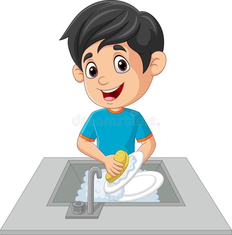 Man Washing Dishes Cartoon Stock Illustrations – 187 Man Washing Dishes  Cartoon Stock Illustrations, Vectors & Clipart - Dreamstime