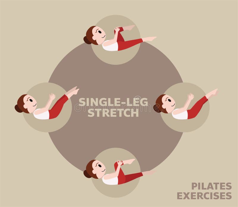 Double leg stretch pilates stock photo. Image of exercising