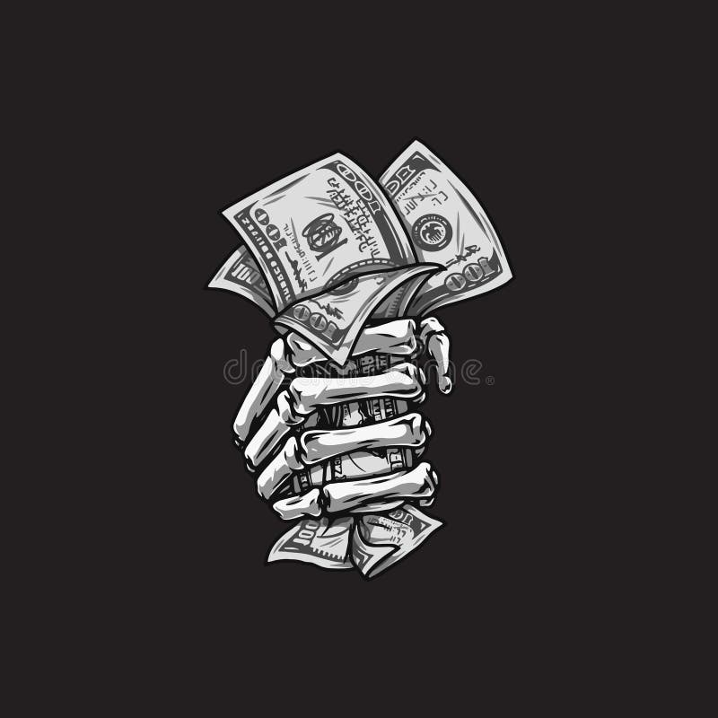 Skeleton Hand Holding Money Stock Illustrations 79 Skeleton Hand