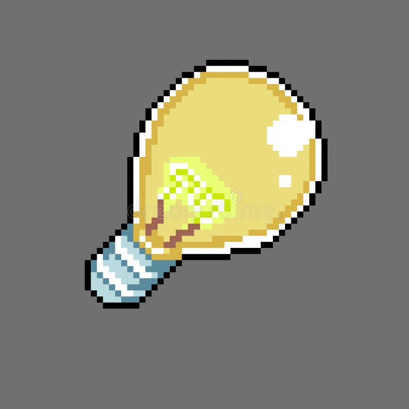 bund regering vores Pixel Art Light Bulb Stock Illustrations – 681 Pixel Art Light Bulb Stock  Illustrations, Vectors & Clipart - Dreamstime