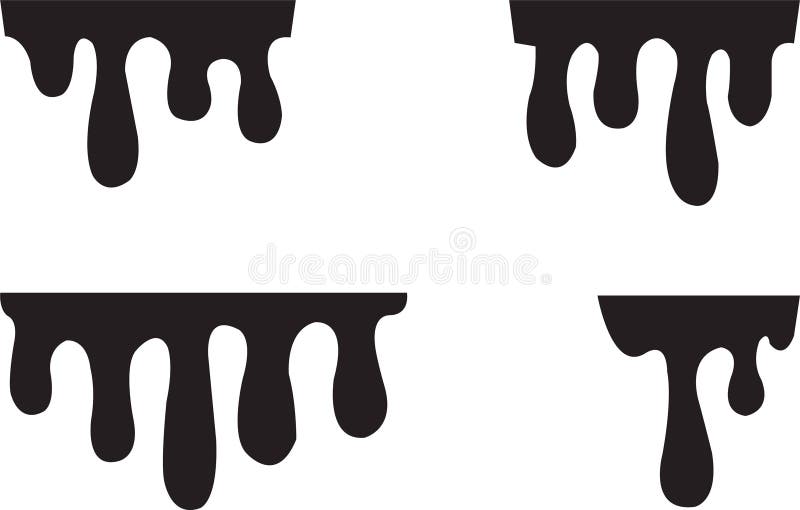 Dripping borders Jpg with svg vector cut file for cricut and silhouette