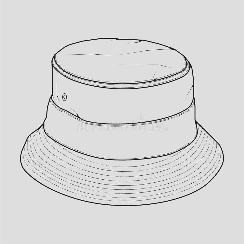 Bucket Hat Template Stock Illustrations – 661 Bucket Hat Template Stock ...