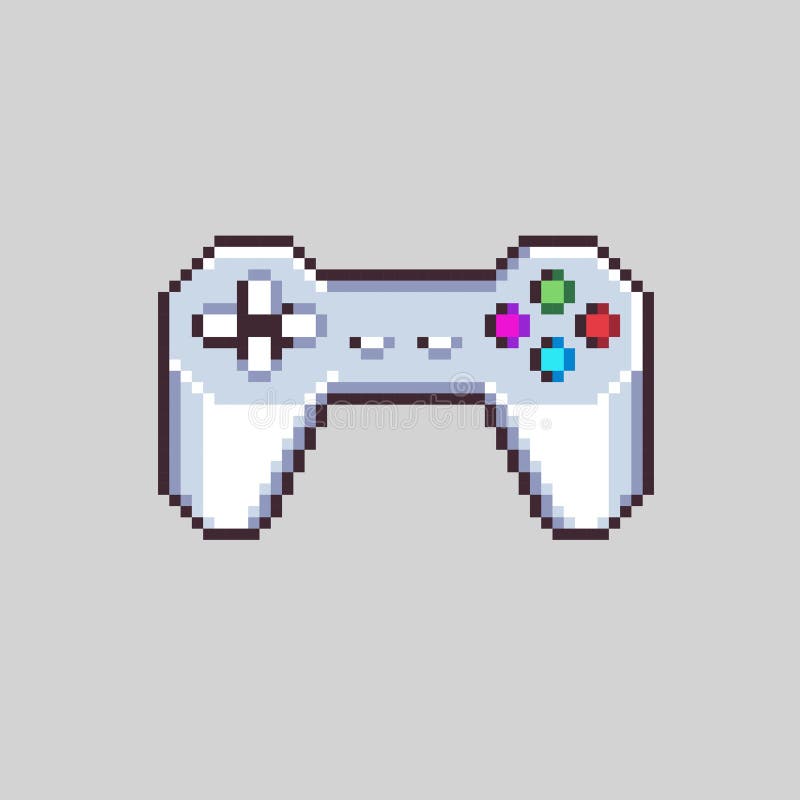 Pixel Art Game Controller Vector Design for Game Development Stock