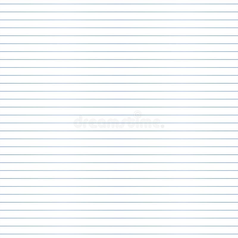 Back to School seamless pattern card with lined notebook stock illustration