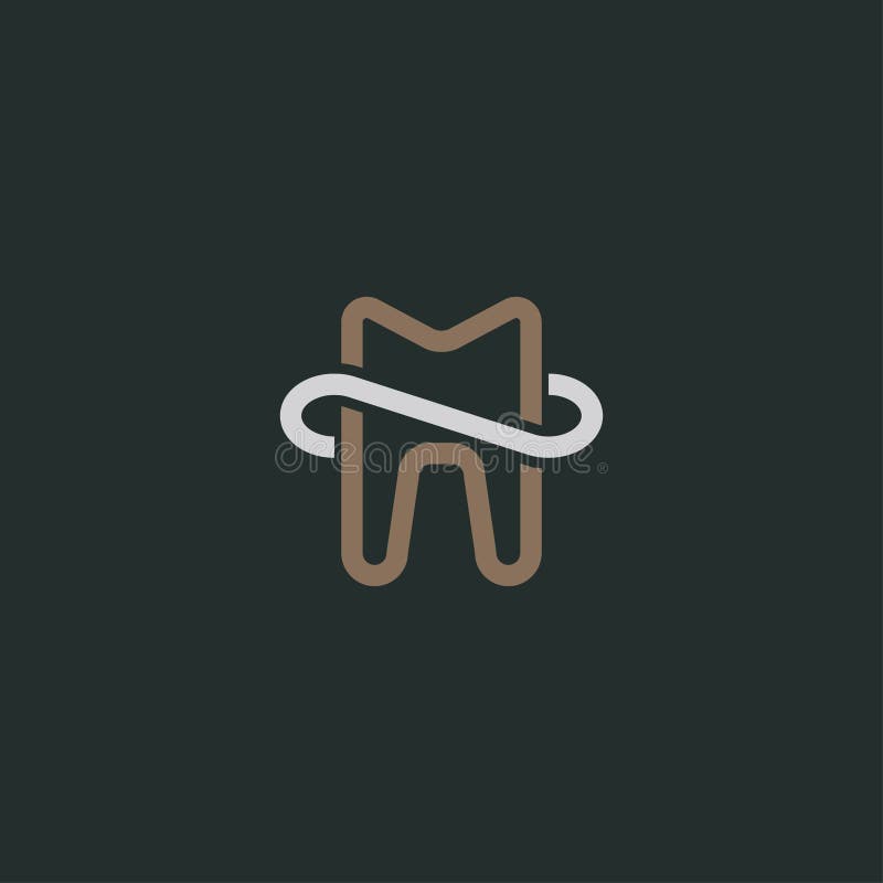 Dental care logo design template royalty free illustration