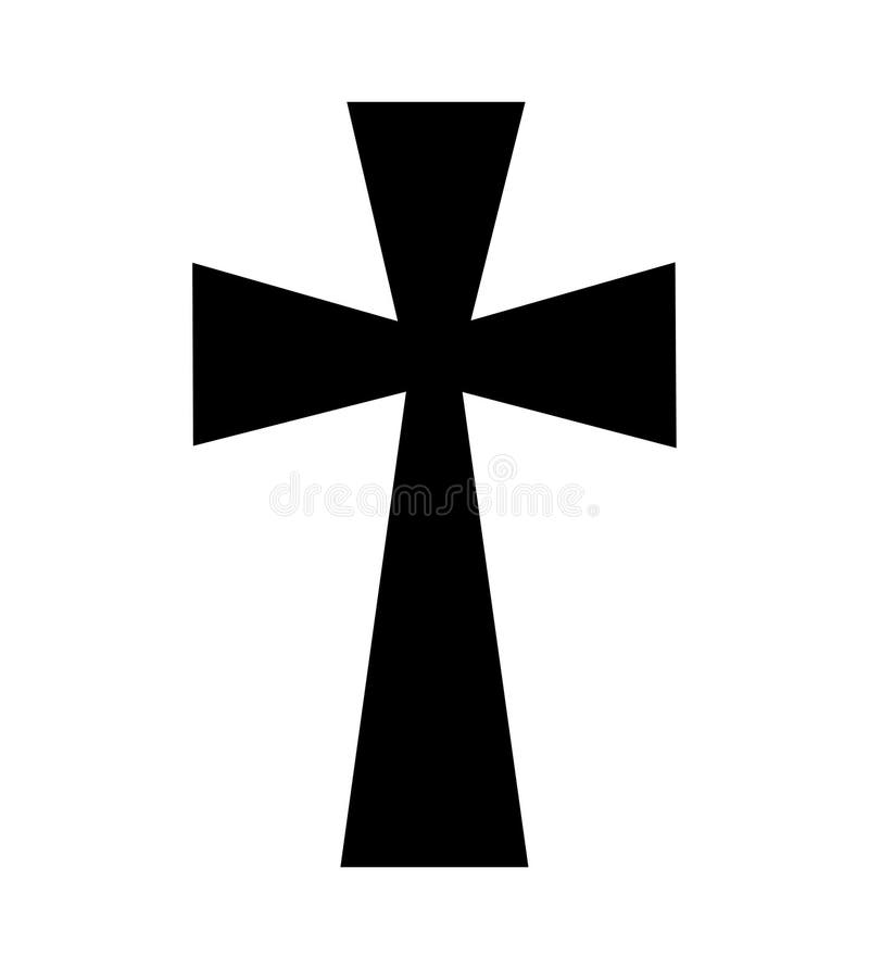 Concept Cross Religion Symbol.Christ Cross Symbol Stock Vector